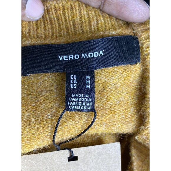 Vero Moda Women's Simone Long Blouson Sleeve Sweater Dress SZ M - Picture 6 of 9